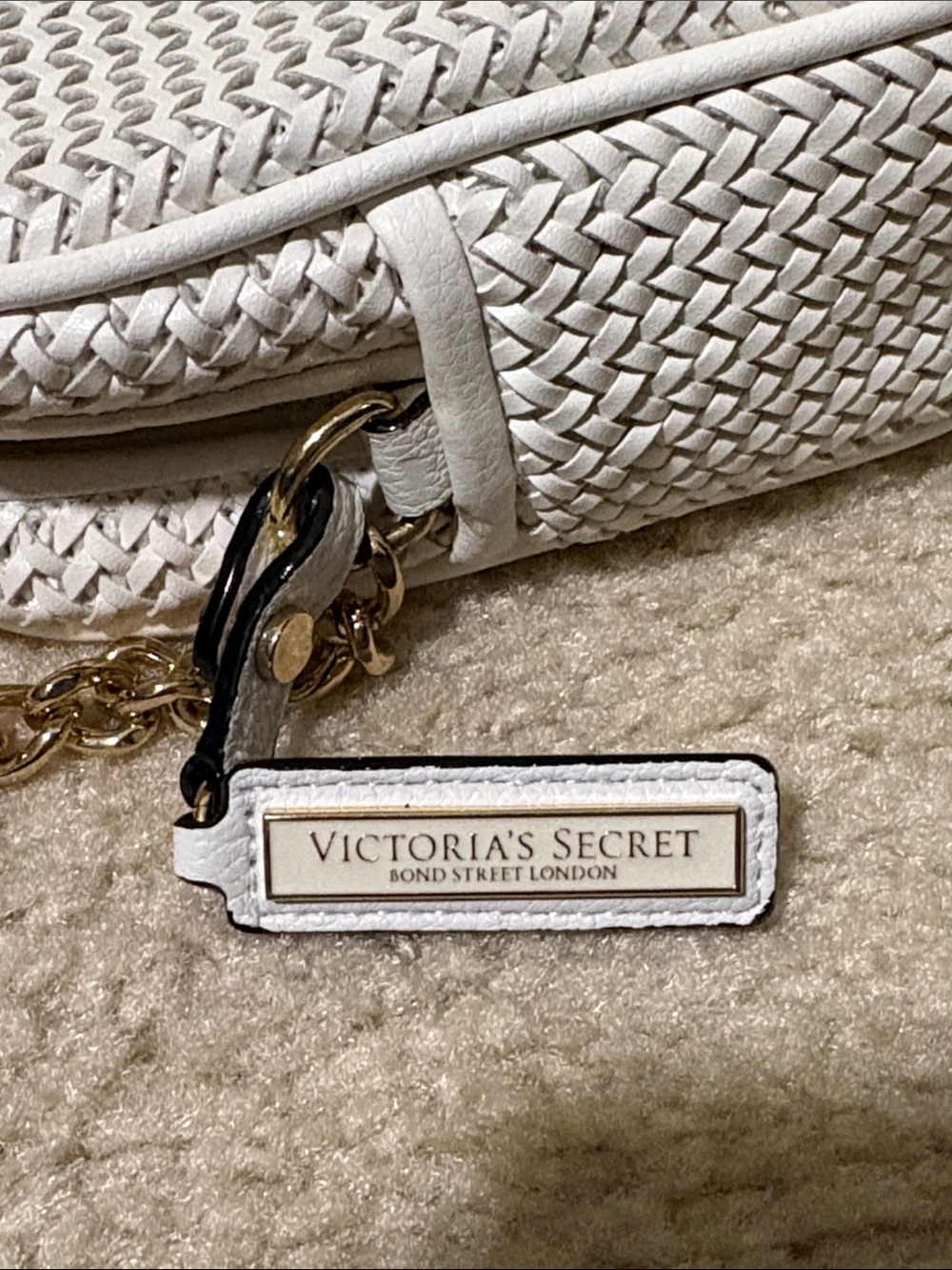 PINK Victoria Secret White Crossbody Bag - Picture 3 of 4